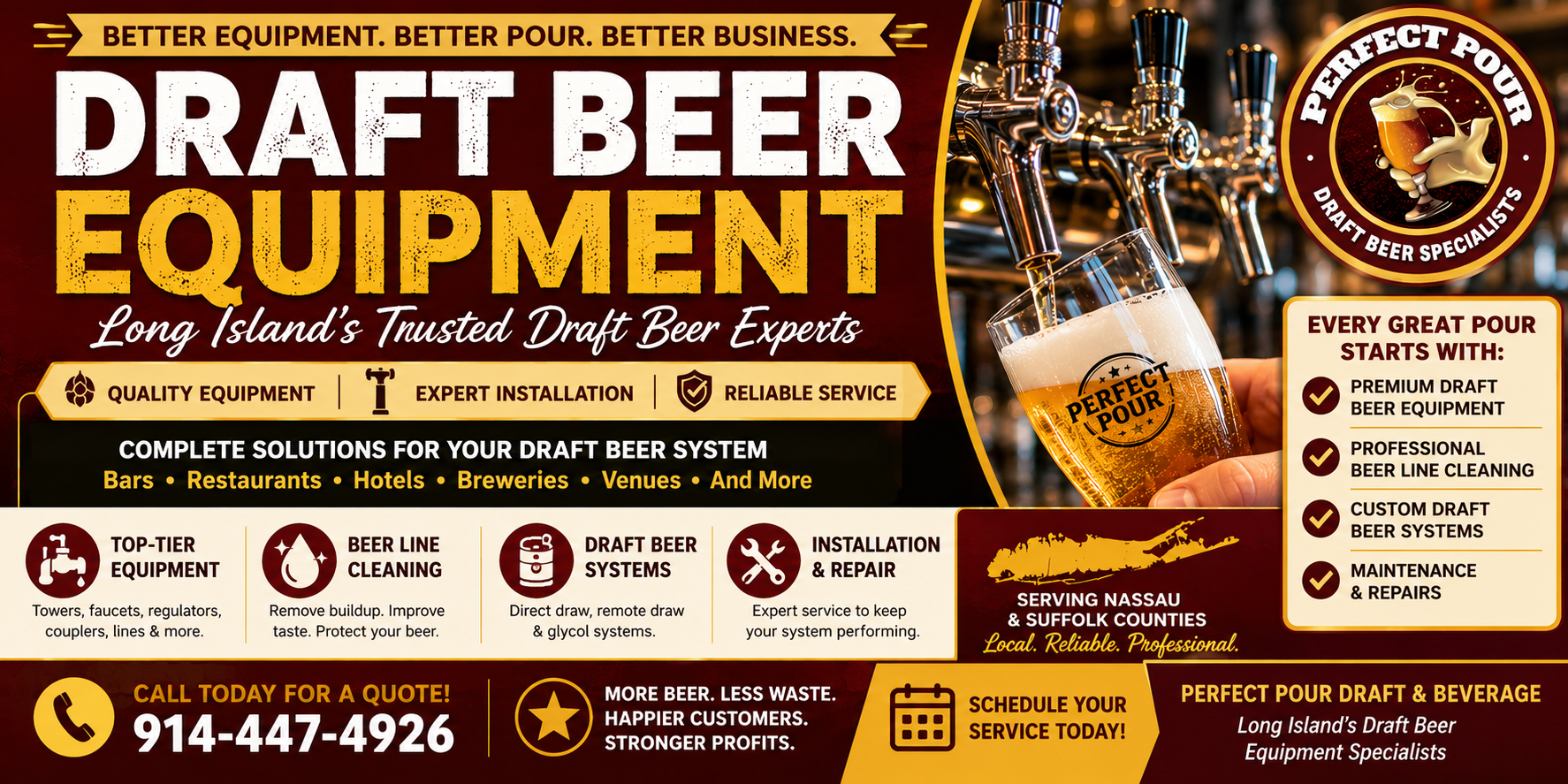 Draft Beer Equipment Long Island | Beer Line Cleaning & Draft Beer Systems