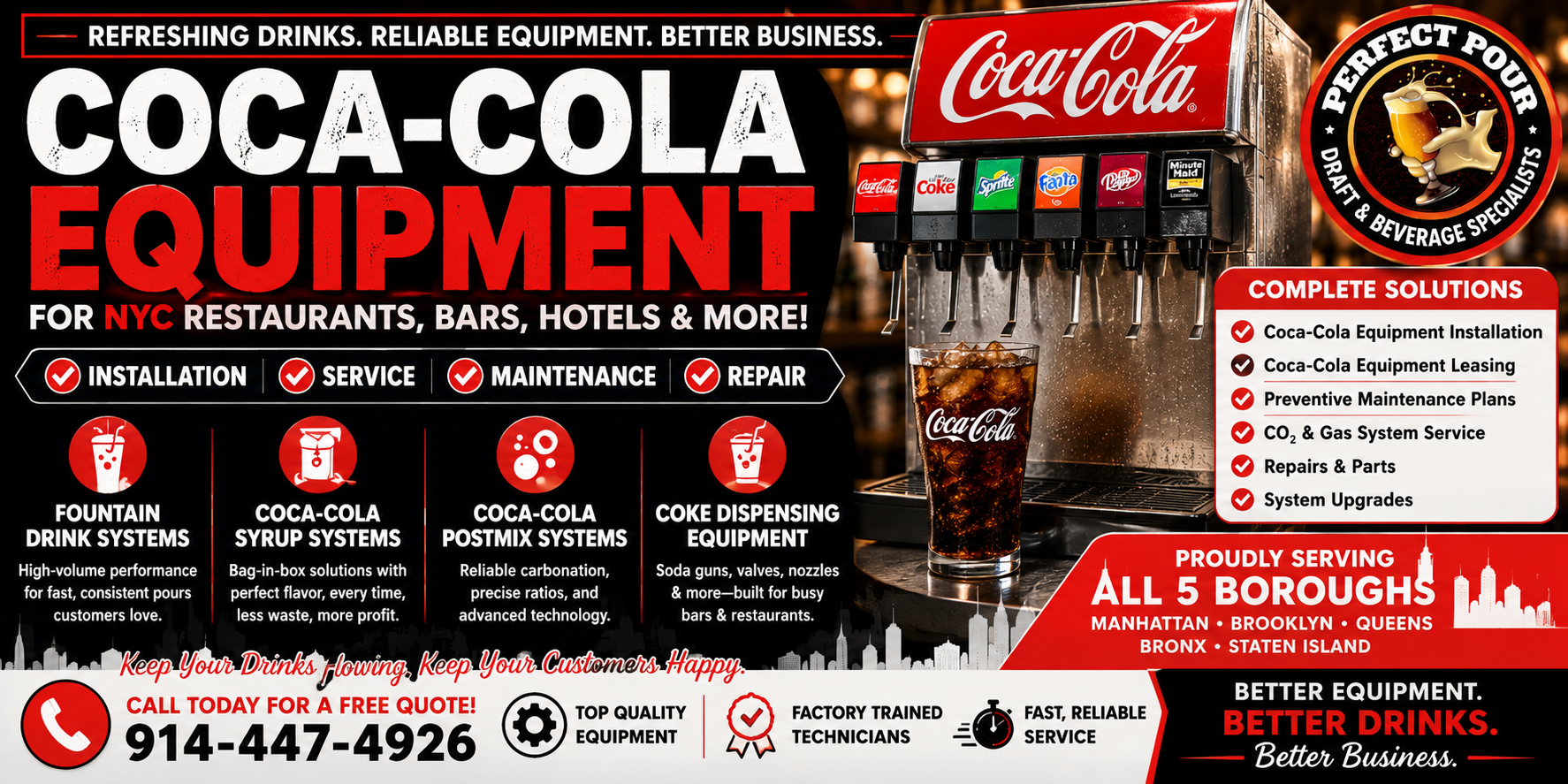 Coca-Cola Equipment NYC | Coke Dispensing & Postmix Systems