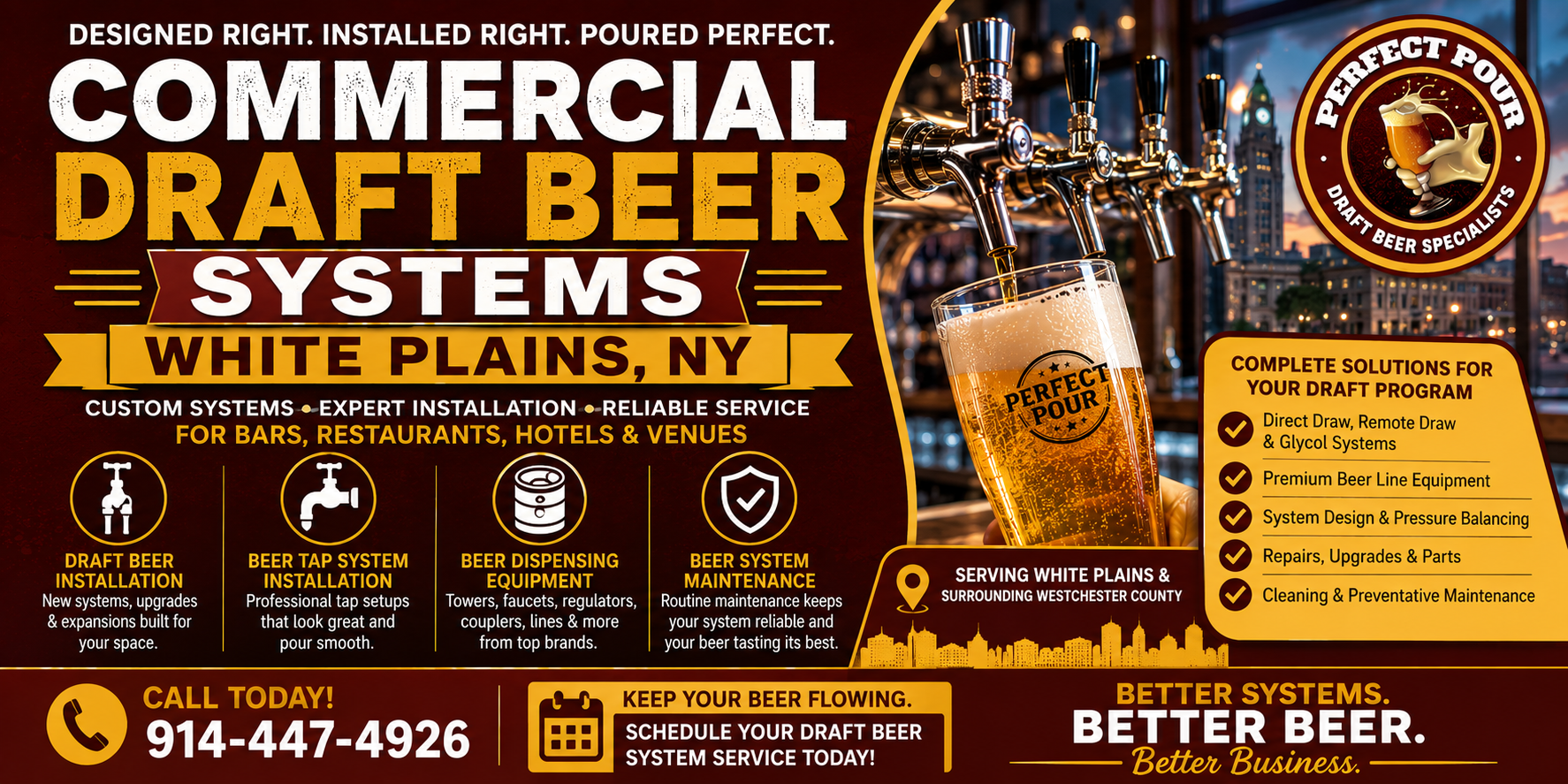 Commercial Draft Beer Systems White Plains | Installation & Maintenance